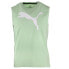 Фото #1 товара Puma Essentials Logo Crew Neck Sleeveless T-Shirt Mens Green Casual Tops 5878752