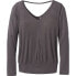 Prana 184852 Womens Long Sleeve V-Neck Pullover Top Granite Heather Size X-Small
