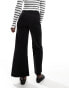 Фото #4 товара Mango wide leg jeans in black