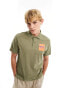 Фото #1 товара Barbour x ASOS exclusive short sleeve polo shirt in green