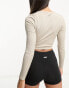 ASOS 4505 active long sleeve top in rib