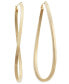ფოტო #2 პროდუქტის Figure 8 Hoop Earrings in 14k Gold Vermeil, 2-1/2" (Also in Sterling Silver)