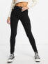 Фото #2 товара Only Nanna skinny ponte trousers in black