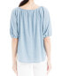 Max Studio Bubble Sleeve Linen-Blend Top Women's