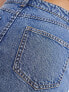 Miss Selfridge denim micro mini skirt in mid blue wash Голубой, 44 - фото #7