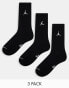 Jordan Flight basketball socks in black M - фото #2