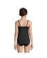 Фото #4 товара Women's Tummy Control Square Neck Underwire Tankini Swimsuit Top Adjustable Strap