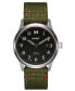ფოტო #1 პროდუქტის Field II Men's Green Nylon Watch 41mm