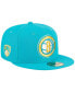 Фото #1 товара Men's Turquoise Brooklyn Nets Breeze Grilled Yellow Undervisor 59FIFTY Fitted Hat