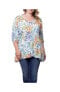 ფოტო #1 პროდუქტის Women's Plus Size Oasis V-Neck Tunic Top