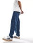 Фото #1 товара ASOS DESIGN baggy jeans with darts in mid wash blue