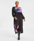 ფოტო #1 პროდუქტის Women's Printed Surplice-Neck Tie-Waist Dress, XS-3X, Created for Macy's