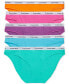 ფოტო #1 პროდუქტის Women's 5-Pk. Modern Logo Low-Rise Bikini Underwear QD5208