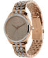 ფოტო #2 პროდუქტის Women's Celestial Starlight Two-Tone Stainless Steel Bracelet Watch 36mm