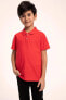 Фото #1 товара Erkek Çocuk Çocuk Bayramı Regular Fit Kısa Kollu Polo Tişört