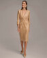 Фото #1 товара Платье женское DKNY Donna Karan с пайетками и 3/4 рукавами