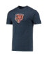 Men's Charcoal, Navy Chicago Bears Meter T-shirt and Shorts Sleep Set