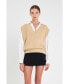 Фото #4 товара Women's V-neck Knit Sweater Vest