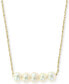 ფოტო #1 პროდუქტის EFFY® Cultured Freshwater Pearl (3-1/2mm) Collar Necklace in 14k Gold, 16" + 2" extender