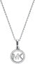 Silver necklace with glitter pendant MKC1108AN040 (chain, pendant)