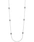 Фото #1 товара Anne Klein silver-Tone Crystal Cluster Illusion Necklace