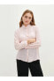 Фото #3 товара Рубашка женская LC WAIKIKI Classic с длинными рукавами и фигурным воротником