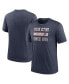 Фото #1 товара Men's Heather Navy Minnesota Twins Cooperstown Collection Local Stack Tri-Blend T-Shirt