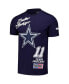 ფოტო #2 პროდუქტის Men's Micah Parsons Navy Dallas Cowboys Fast Lane Name Number Player T-Shirt