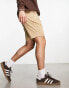 Hollister – Twill-Chino-Shorts in Khaki-Beige mit flacher Vorderseite, 9 Zoll Schrittlänge