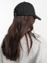 ASOS DESIGN plain baseball cap with improved fit in black