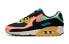 Nike Air Max 90 低帮 跑步鞋 男女同款 黑粉绿 / Кроссовки Nike Air Max 90 CT1891-600