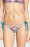 Фото #1 товара Becca Basic Fit Bikini Bottom Womens Side Tie Multi Color Swimwear Size L