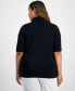 ფოტო #2 პროდუქტის Plus Size Half-Sleeve Turtleneck