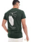 Фото #1 товара ASOS DESIGN t-shirt in green with keys back print