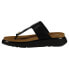 Фото #3 товара Женские шлепанцы Fitflop Buckle Leather Toe-Post Black