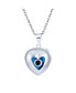 ფოტო #1 პროდუქტის Turkish Spiritual Protection Amulet Heart Shaped Moving Floating Evil Eye Charm Pendant Necklace For Women For Sterling Silver