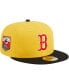 Фото #2 товара Men's Yellow, Black Boston Red Sox Grilled 59FIFTY Fitted Hat