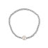 Beaded bracelet with real freshwater pearl JL0713
