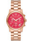 ფოტო #1 პროდუქტის Women's Runway Quartz Chronograph Rose Gold-Tone Stainless Steel Watch 38mm