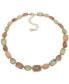 ფოტო #1 პროდუქტის Gold-Tone Crystal Stone Collar Necklace, 16" + 3" extender