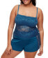 Фото #1 товара Plus Size Jordyn Pajama Camisole & Shorts Set