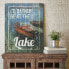 Фото #2 товара Rather be at The Lake Gallery-Wrapped Canvas Wall Art - 16" x 20"