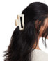 & Other Stories rectange hair claw clip in off-white