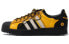 adidas originals Superstar 休闲 轻便透气 低帮 板鞋 男款 黑黄拼接 / Кроссовки Adidas originals Superstar GW5918