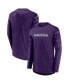 Фото #1 товара Men's Purple, Black Baltimore Ravens Square Off Long Sleeve T-shirt