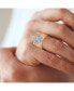 ფოტო #4 პროდუქტის SuperStar Rose Natural Certified Diamond 0.97 cttw Round Cut 14k Yellow Gold Statement Ring for Men