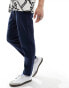 Фото #2 товара Selected Homme slim tapered linen mix trouser in navy