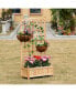 Фото #3 товара Outdoor 24" x 12" Backyard Plant Bed w/ Strong Wooden Design