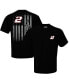 ფოტო #1 პროდუქტის Men's Black Austin Cindric Exclusive Tonal Flag T-shirt