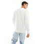 New Look long sleeved plain t-shirt in white